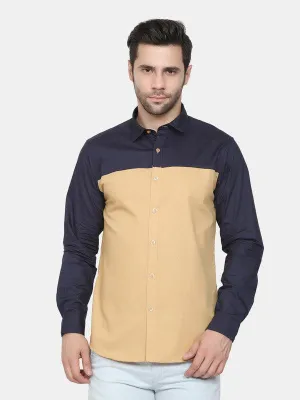 Life Roads full sleeve casual navy blue cotton shirt for Men and boy