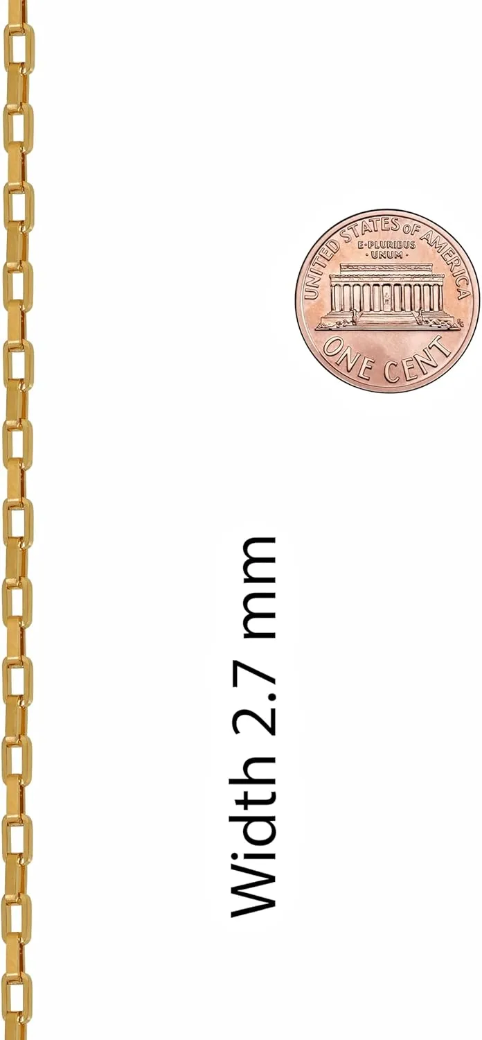 LIFETIME JEWELRY Paperclip Chain Necklace Necklace for Men and Women 24k Real Gold Plated Necklace