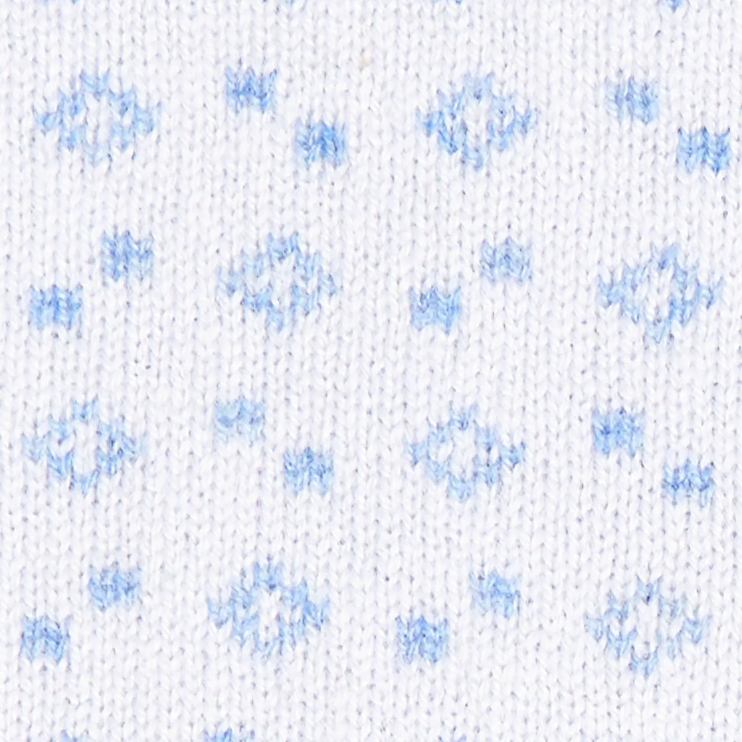 LIGHT BLUE AND WHITE TWO-TONE CASHMERE NECK WARMER