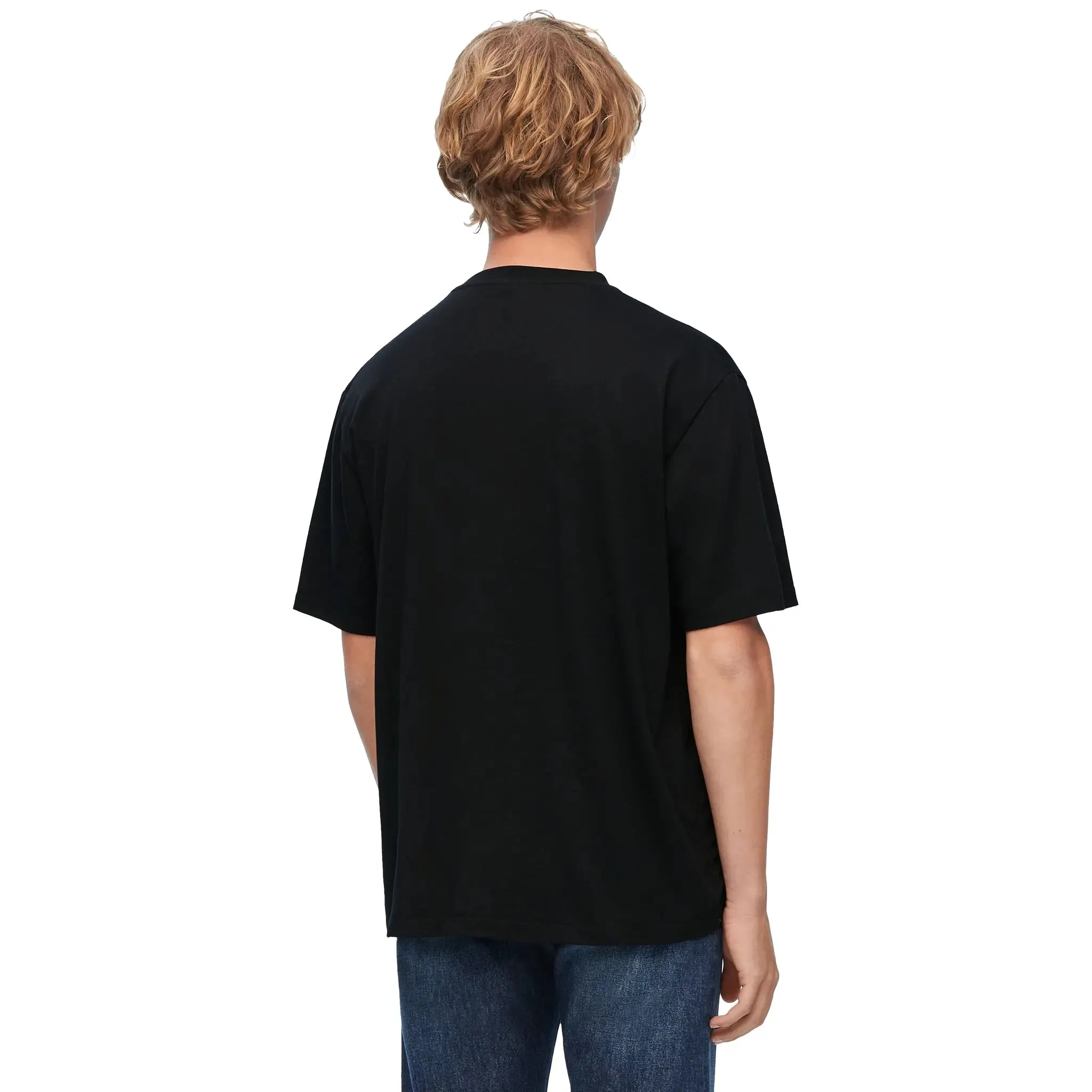 Loewe Anagram Fake Pocket Black Blue T Shirt