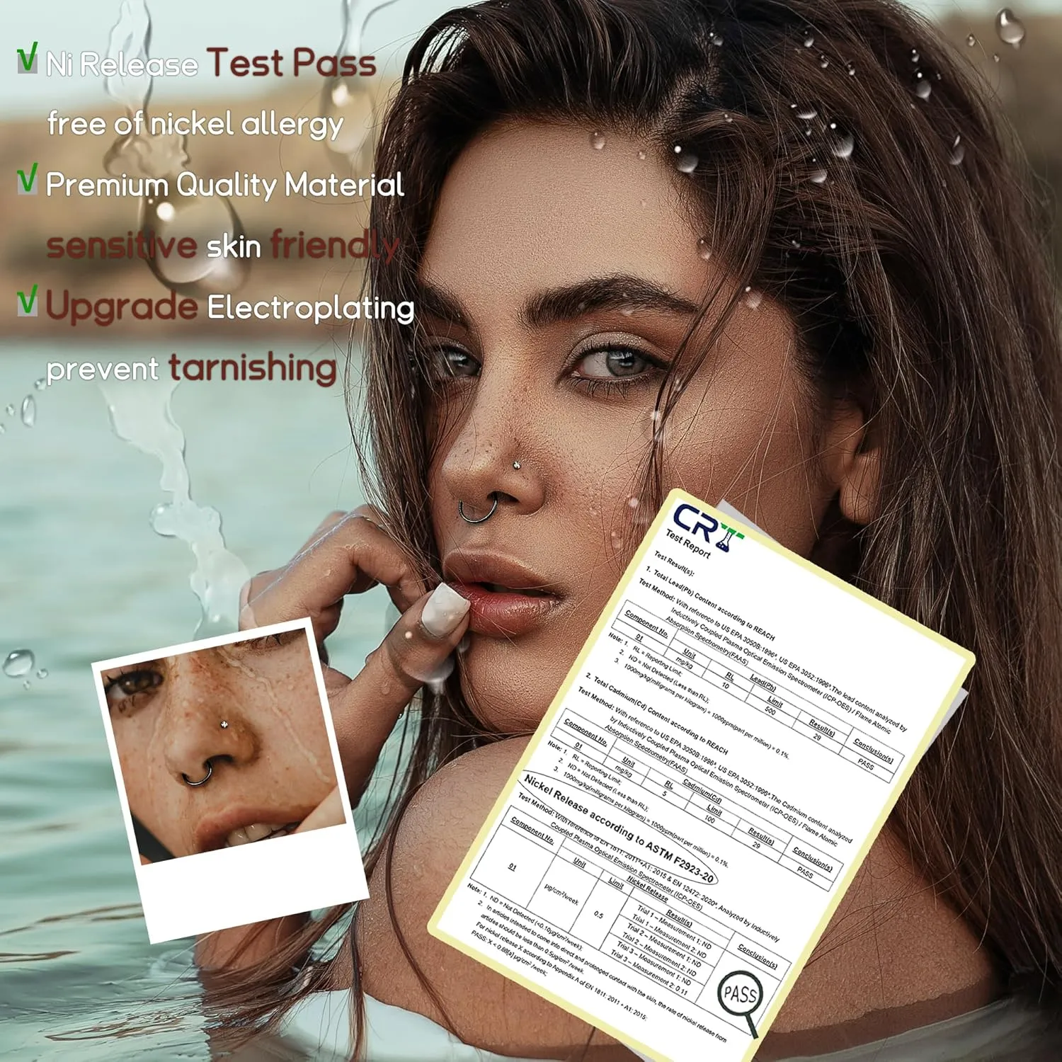 LOYALLOOK 15Pcs 20G 18G Nose Rings Studs 316L Surgical Steel Gold Nose Rings for Women Men Hypoallergenic Hinged Seamless Clicker Segment Nose Rings Hoops 6mm 8mm 10mm Helix Cartilage Tragus Conch Hoop Earrings 1.5mm-3mm Clear CZ