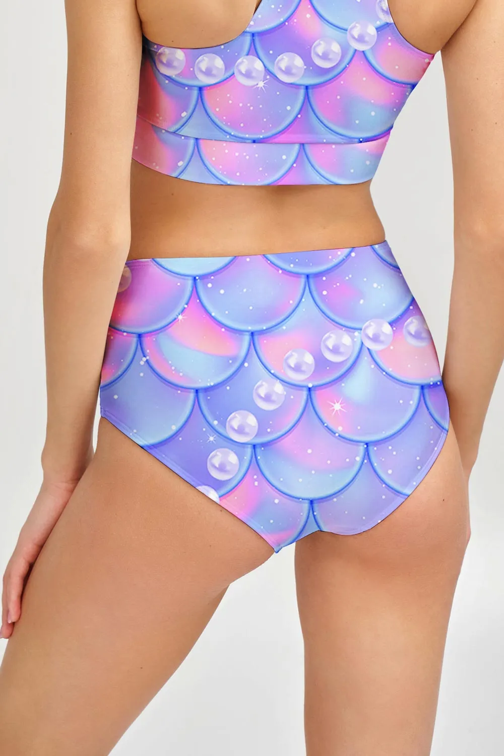 Making Waves Cara Purple High-Waist Hipster Bikini Bottom - Women