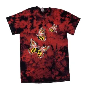 Maryland Butterflies (Red & Black Tie Dye) / Shirt