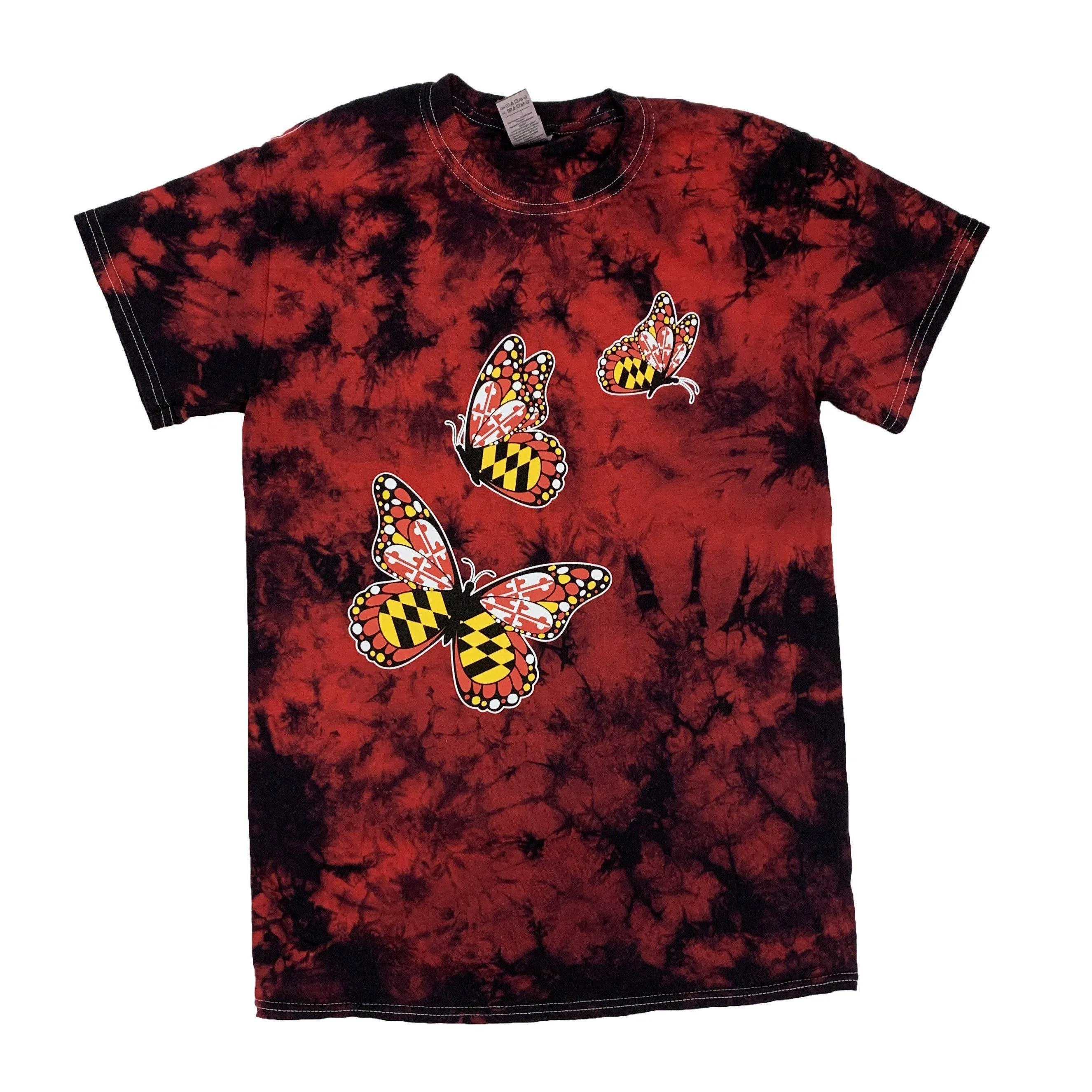 Maryland Butterflies (Red & Black Tie Dye) / Shirt