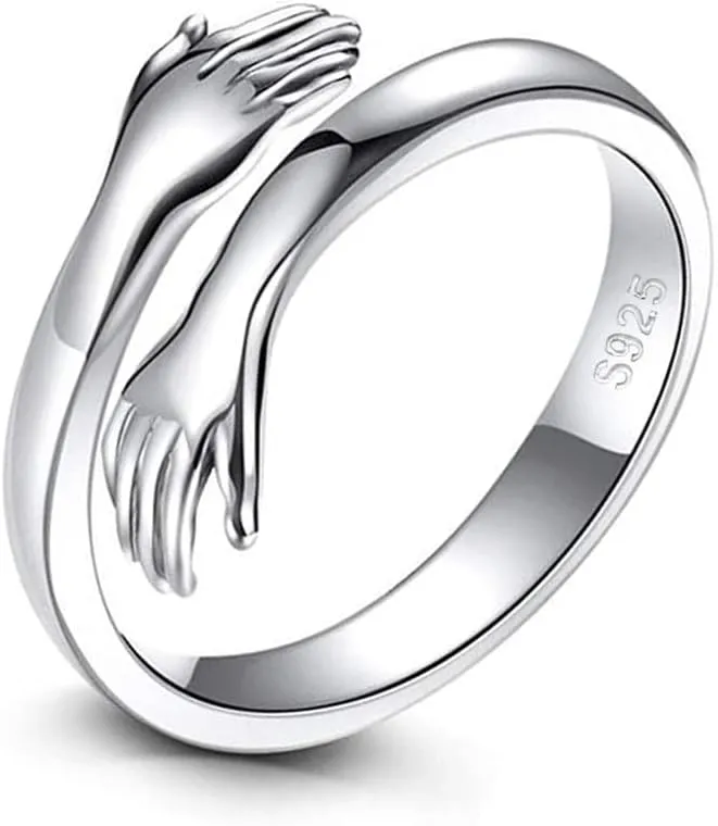 MASOP VOGU Solid 925 Sterling Silver Rings for Women, Adjustable Vintage Silver Toe Rings Thumb Rings for Men Women Girls, Unisex Resizable Arrow Celtic Knot Infinity Open Knuckle Finger Rings