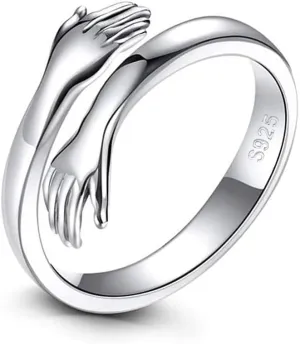MASOP VOGU Solid 925 Sterling Silver Rings for Women, Adjustable Vintage Silver Toe Rings Thumb Rings for Men Women Girls, Unisex Resizable Arrow Celtic Knot Infinity Open Knuckle Finger Rings