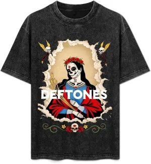 Men Vintage Oversized Short Sleeve Novelty T Shirt Loose Tee Tops