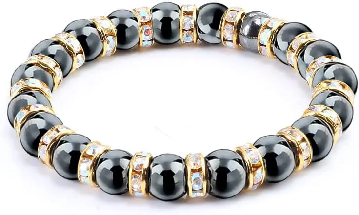men woman hematite beads bracelet beaded black yoga mantra prayer beads buddha bracelet for women and men's