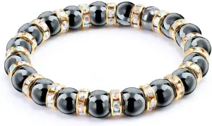 men woman hematite beads bracelet beaded black yoga mantra prayer beads buddha bracelet for women and men's