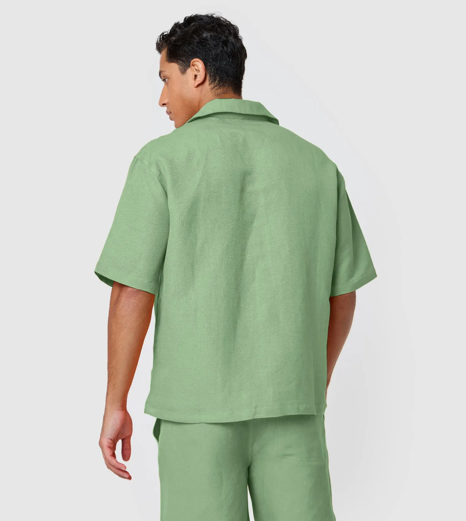 Men's Linen Embroidered Shirt