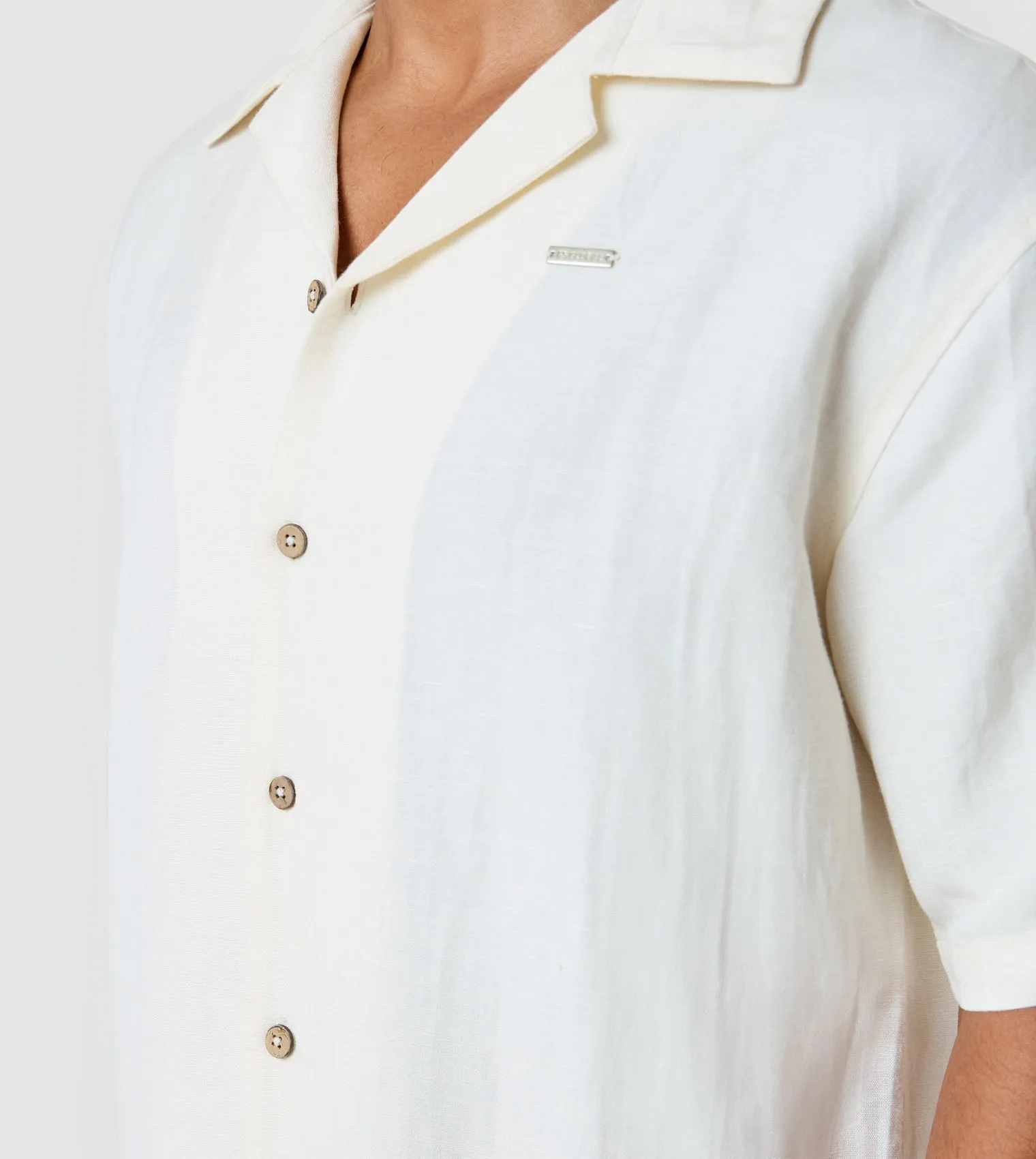 Men's Linen Embroidered Shirt