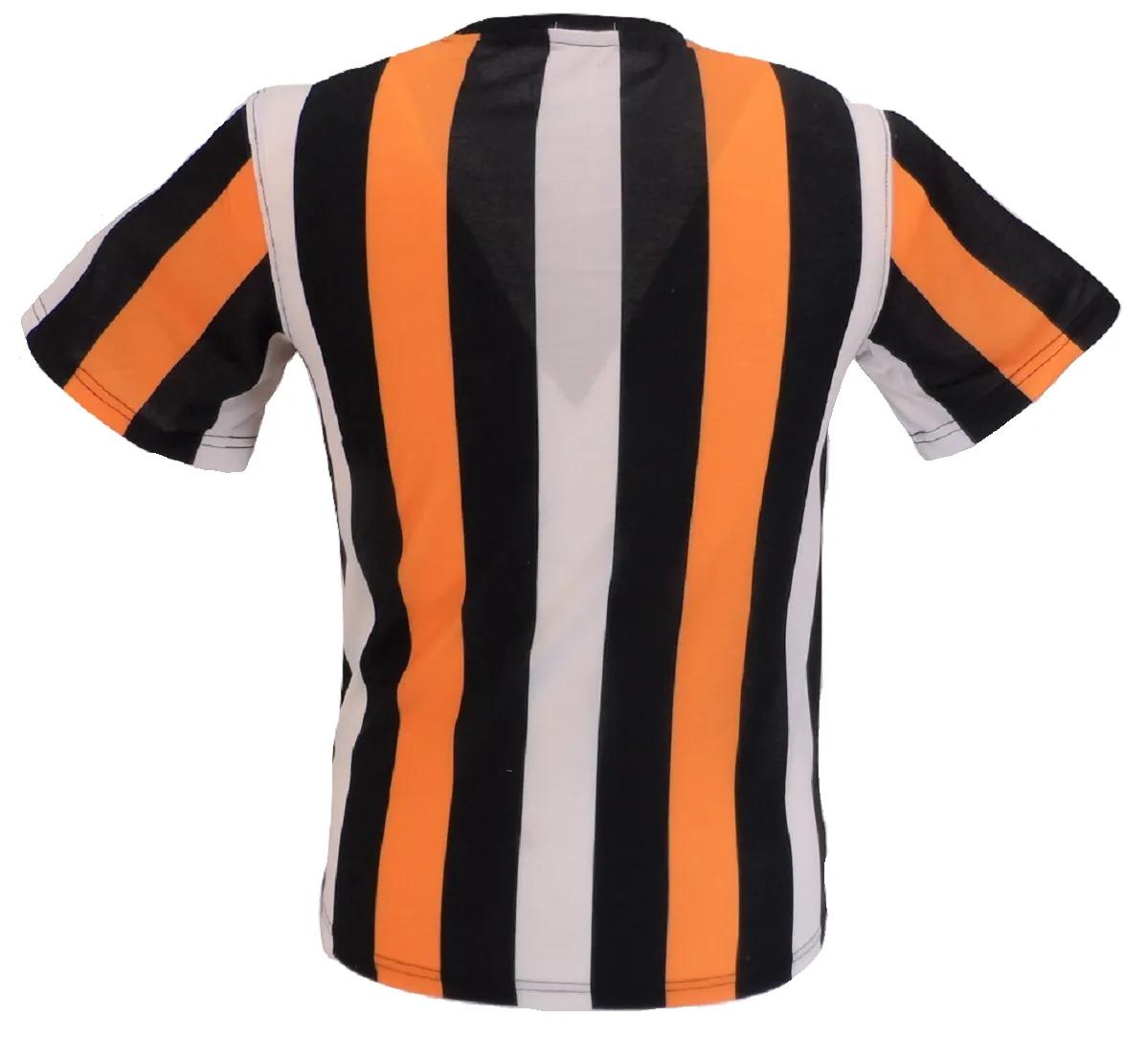 Mens Orange Vertical Striped Mod T Shirts