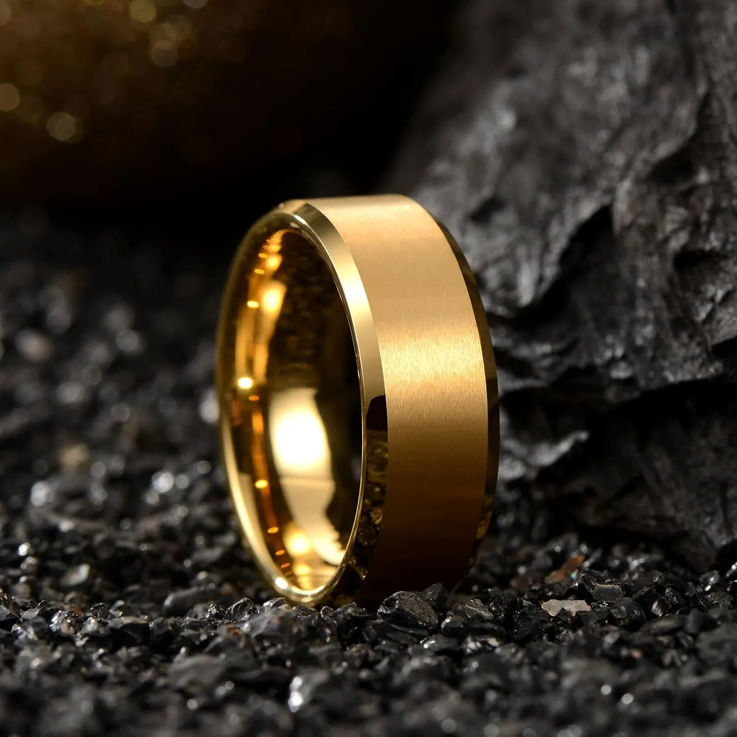 Men's Wedding Rings, Men's Tungsten Rings, 6mm and 8mm, Comfort Matte Men's Wedding Rings, Comfort Fit