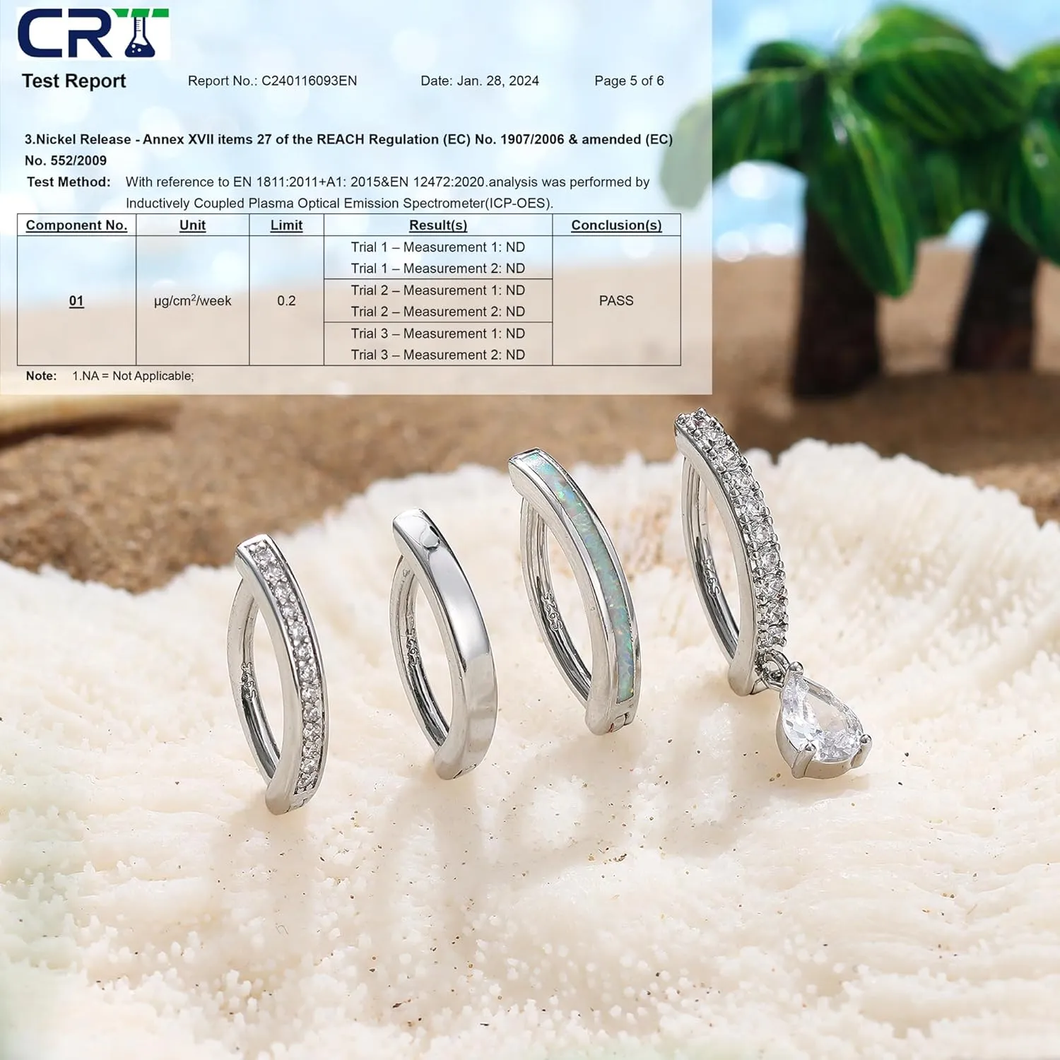 MILACOLATO 4-Piece Silver & Gold Hoop Belly Button Rings: Sterling Silver 14G CZ Opal Clickers, Hypoallergenic