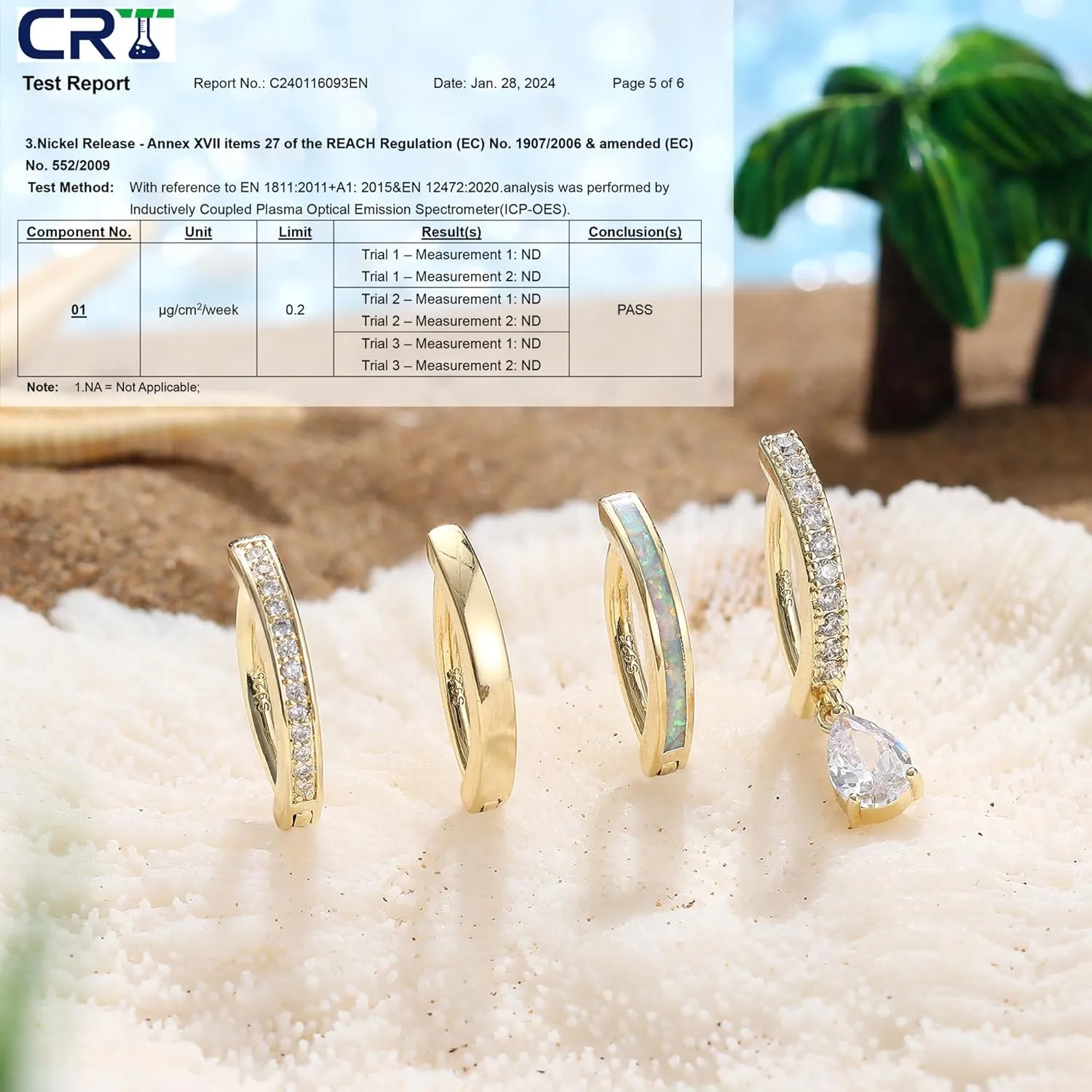 MILACOLATO 4-Piece Silver & Gold Hoop Belly Button Rings: Sterling Silver 14G CZ Opal Clickers, Hypoallergenic