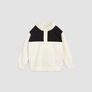 Miles the Label boys two-tone pullover sweatshirt