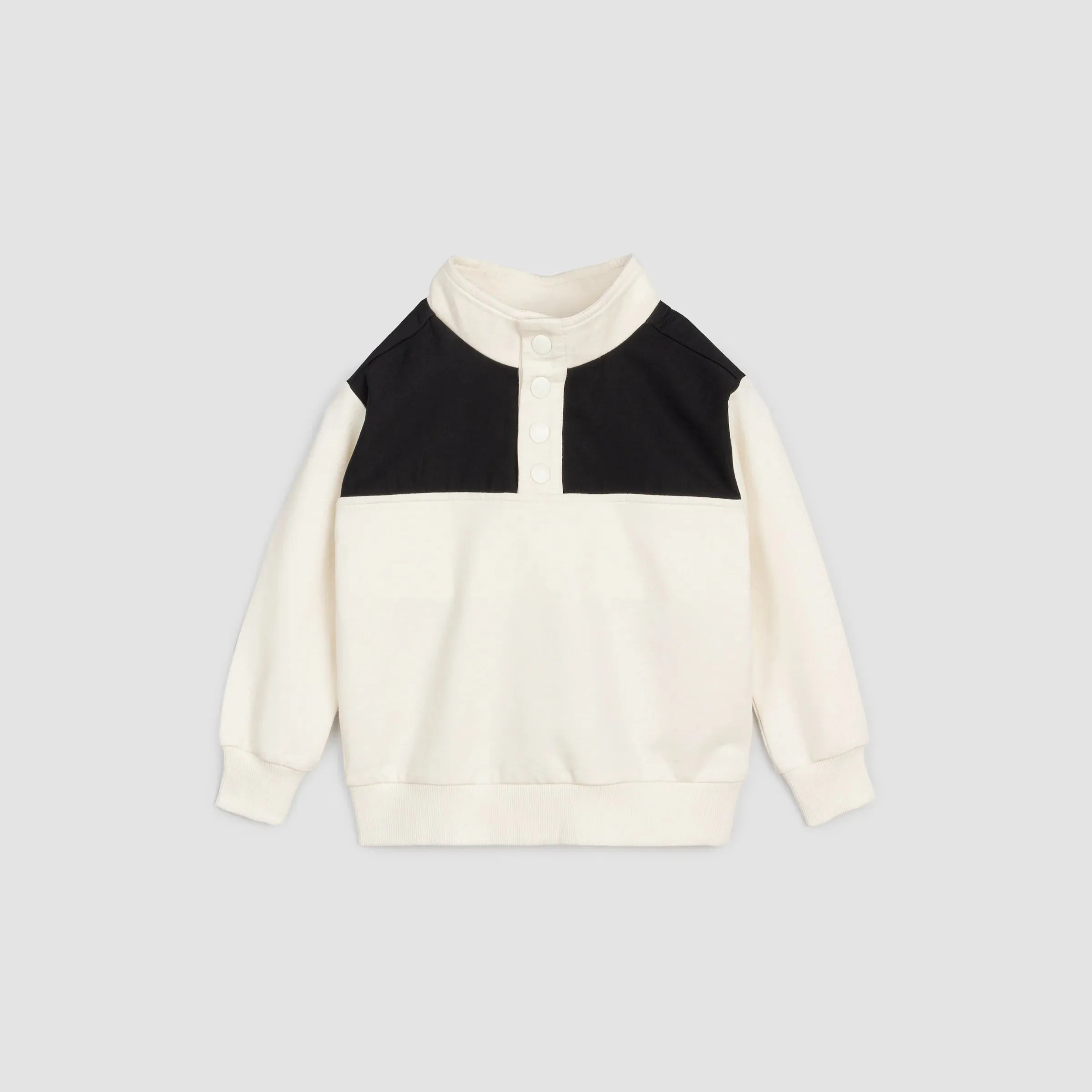 Miles the Label boys two-tone pullover sweatshirt