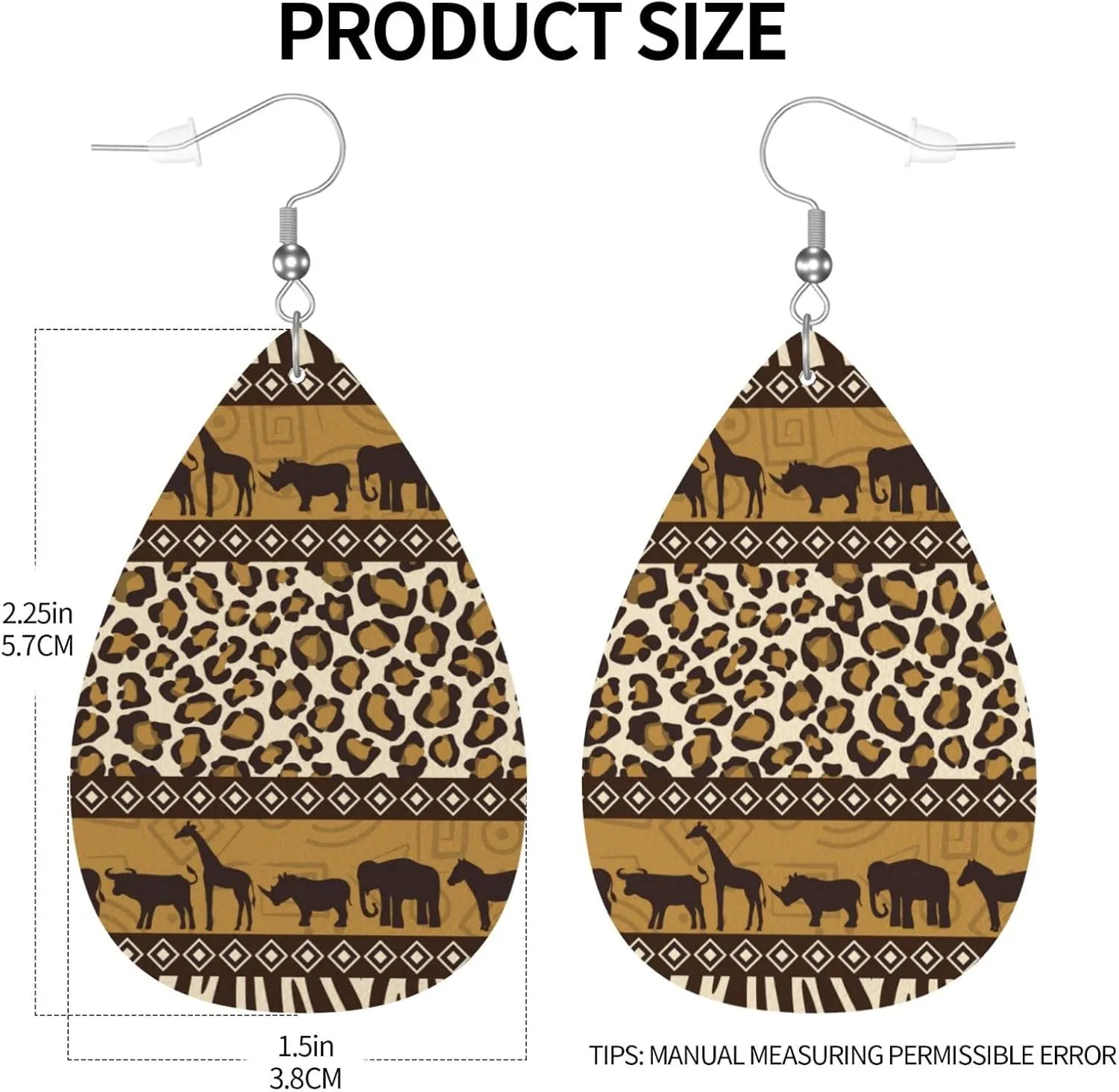 MIOAOSRT Earrings for Women,Leather Earrings Dangle Lightweight Teardrop Earrings Jewelry for Women