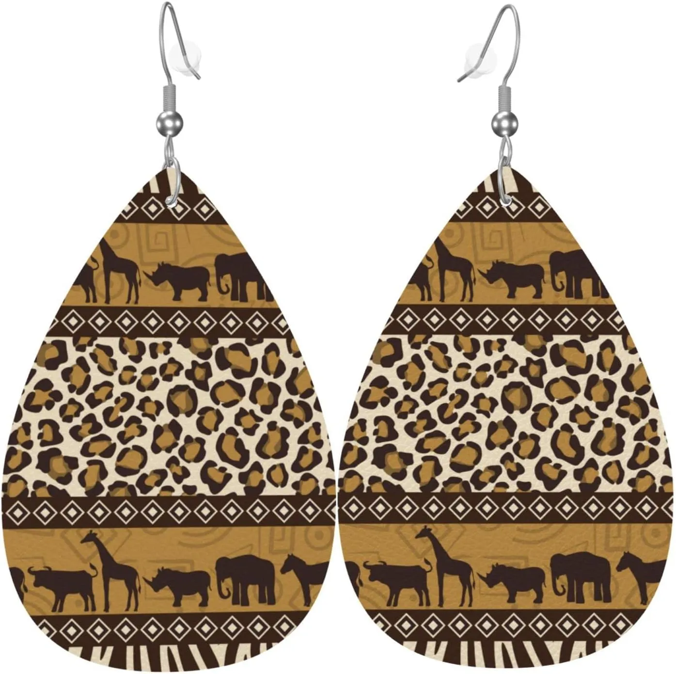 MIOAOSRT Earrings for Women,Leather Earrings Dangle Lightweight Teardrop Earrings Jewelry for Women