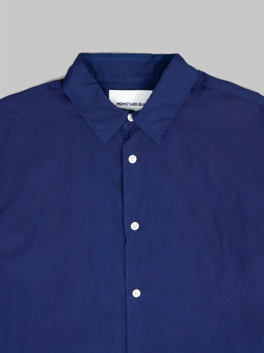 Momotaro Jeans MALS1003 Natural Indigo Broad Long Sleeve Shirt