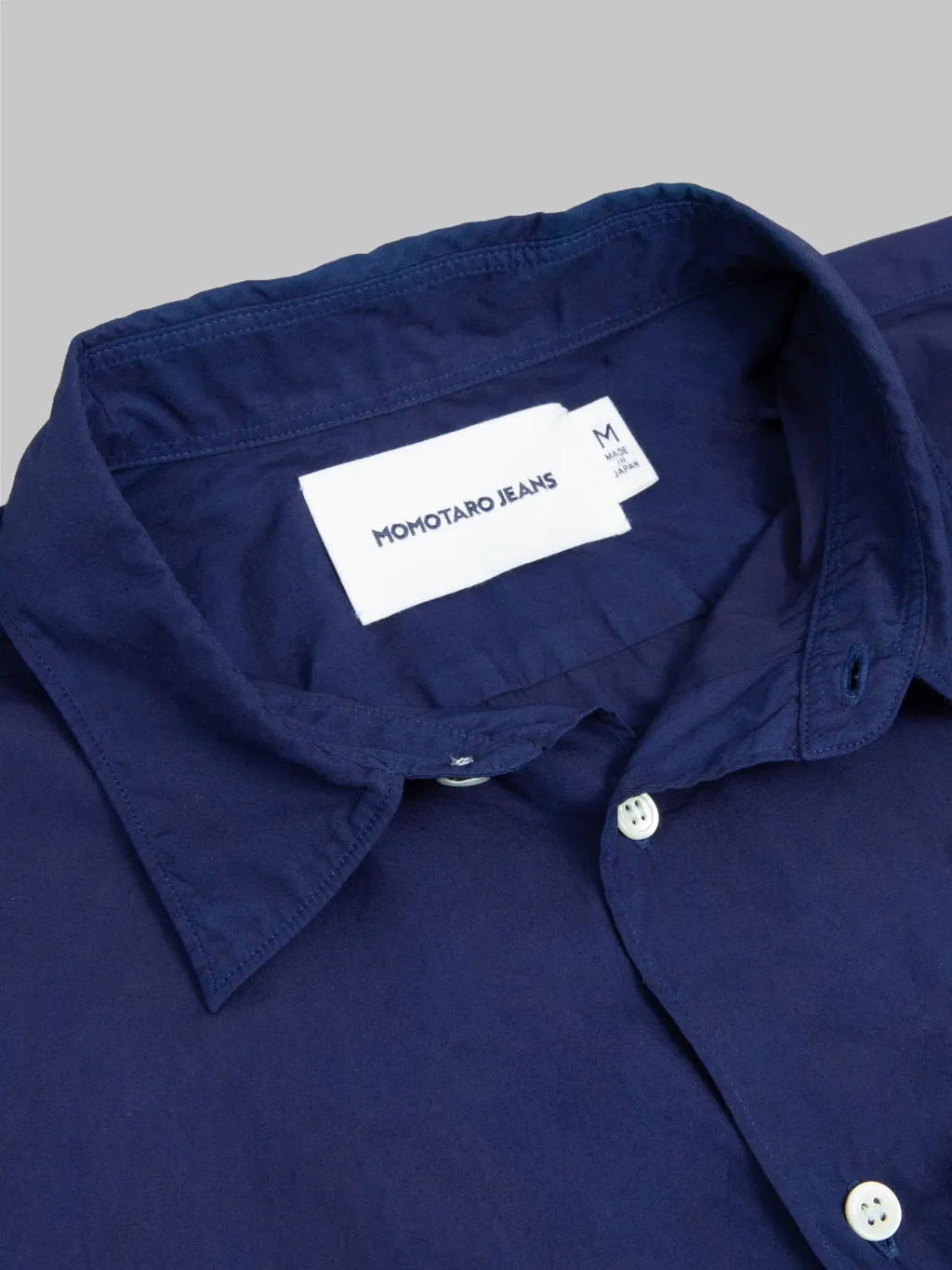 Momotaro Jeans MALS1003 Natural Indigo Broad Long Sleeve Shirt