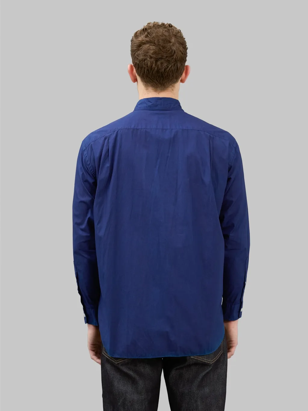 Momotaro Jeans MALS1003 Natural Indigo Broad Long Sleeve Shirt