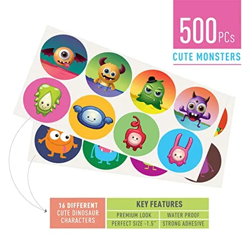 Monster Robot & Cute Alien Stickers