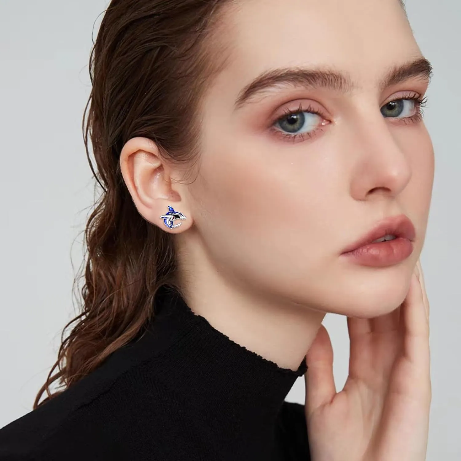 Moonstone Animal Earrings Sterling Silver Cute Animal Post Stud Earrings Jewelry Gifts for Women