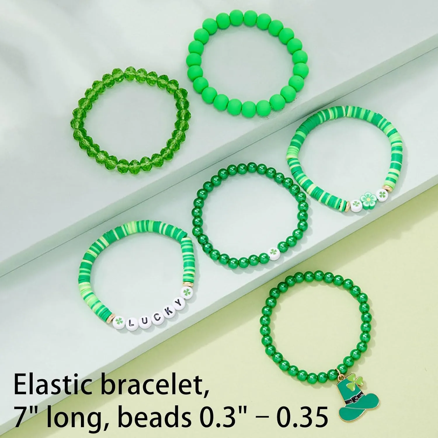 MOSOTECH Wicked Friendship Bracelets,Wicked Merch Elphaba Galinda Friendship Matching Bracelets,St Patrick's Day Bracelet Set