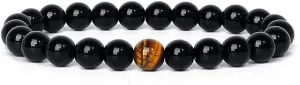 Natural Matte Onyx Tiger Eye Stone Bead Bracelets Men Balance Bracelet Energy Stone Prayer Jewelry For Women Gift