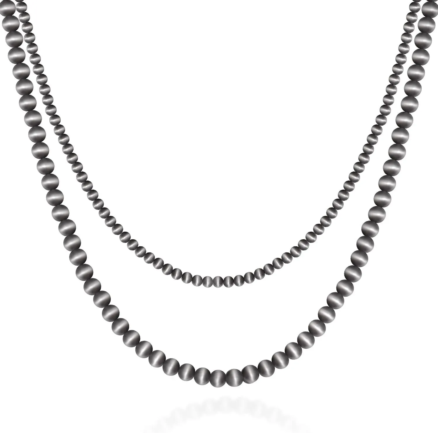 Navajo Pearl Necklace Western Pearl Layered Necklaces Western Jewelry for Women Black Beaded Choker Necklace Trendy Boho Country Concert Outfits Accessories