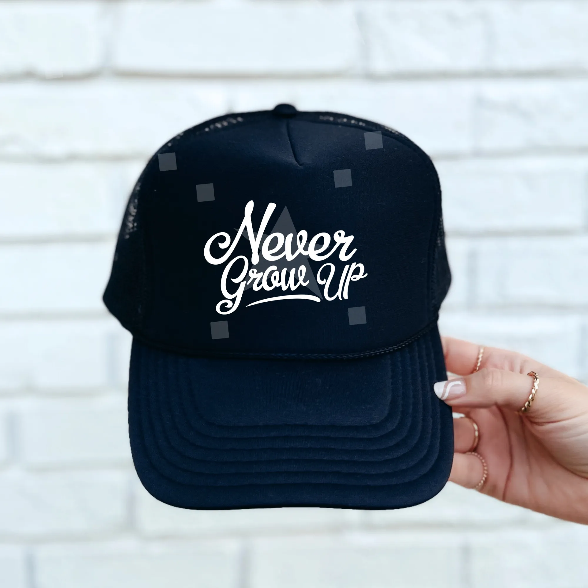 Never Grow Up Foam Trucker Hat