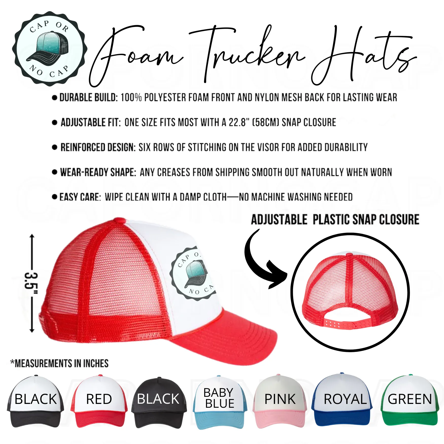 Never Grow Up Foam Trucker Hat