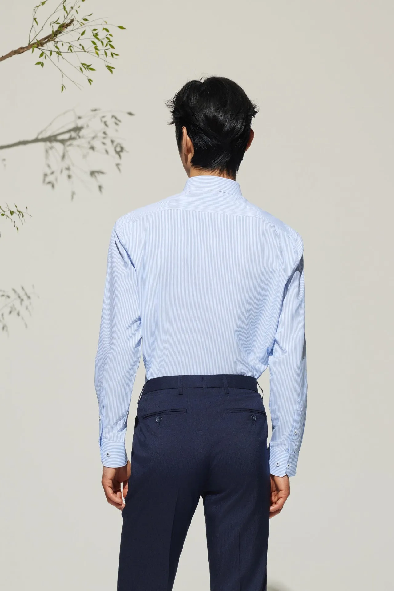 Non-Iron Dry Smart Fit Stripe Shirt