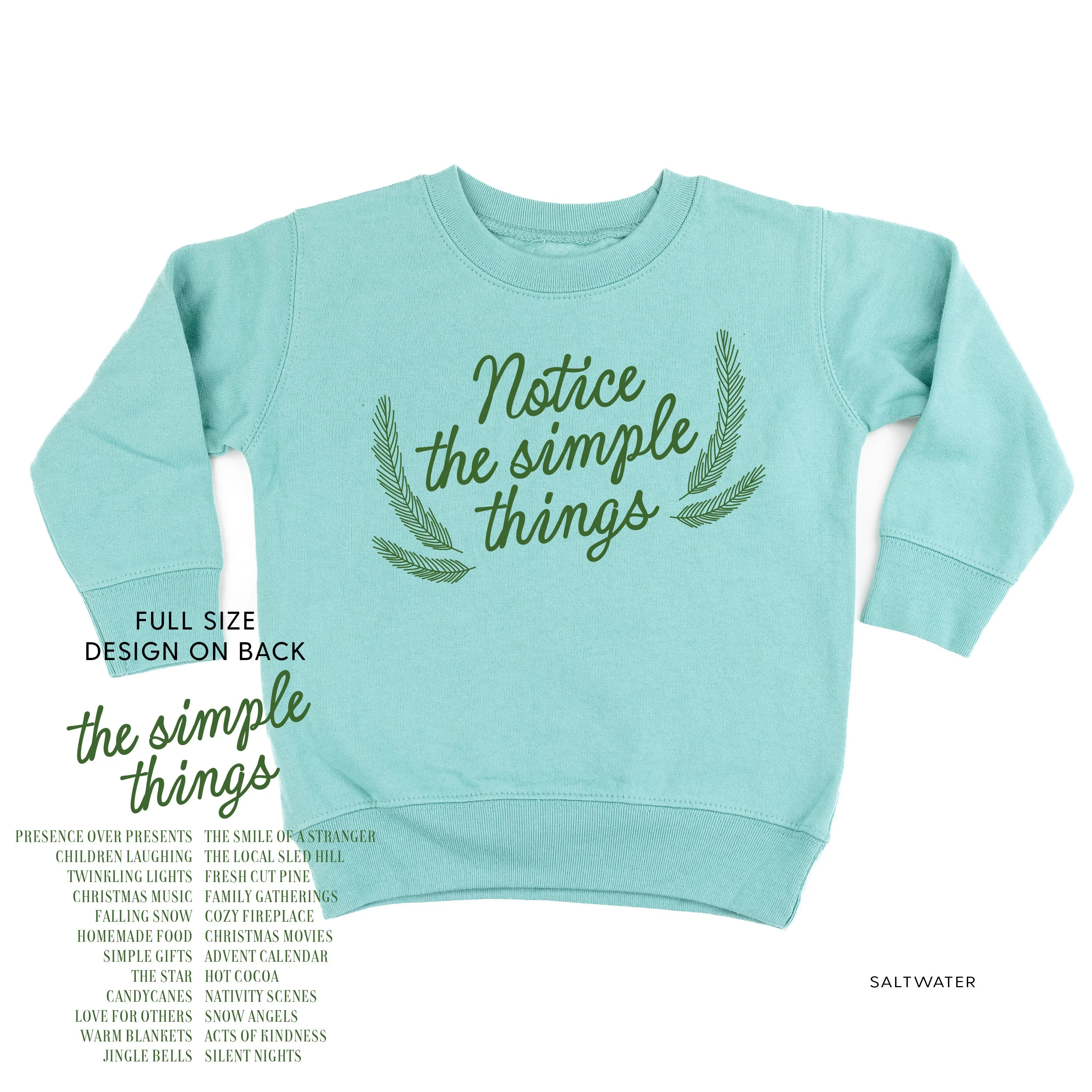 Notice The Simple Things - Simple Things List (f&b) - Child Sweater