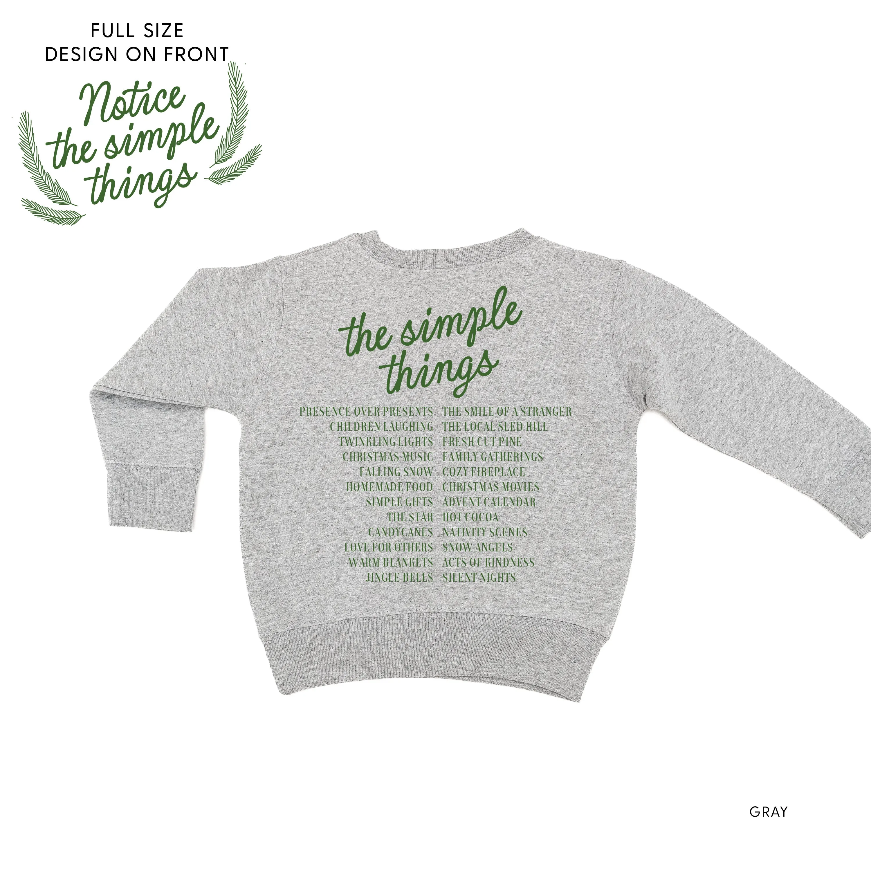 Notice The Simple Things - Simple Things List (f&b) - Child Sweater
