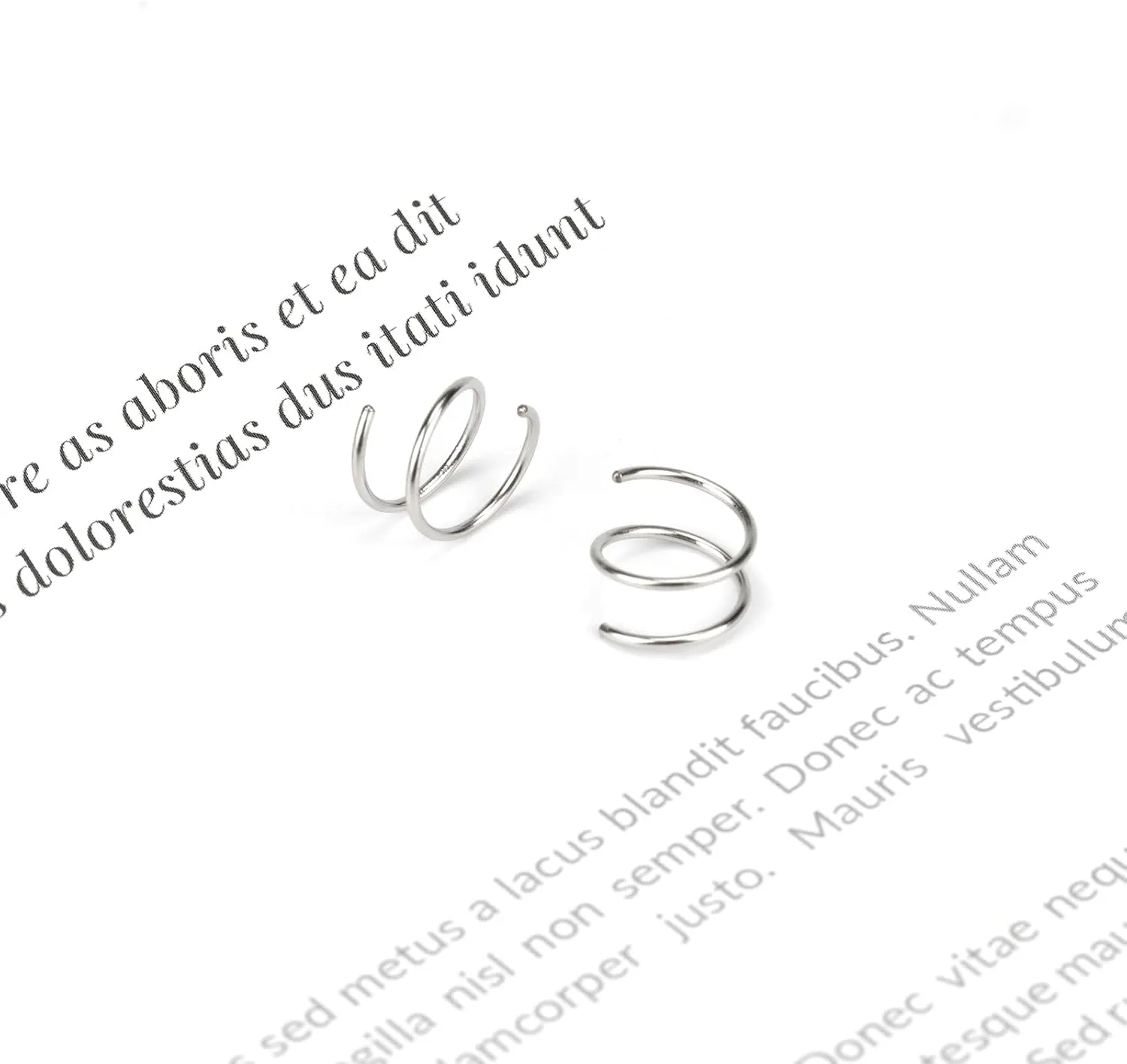 ONESING 20G Double Nose Ring Hoop for Single Piercing - 2-36 Pcs Jewelry for Women