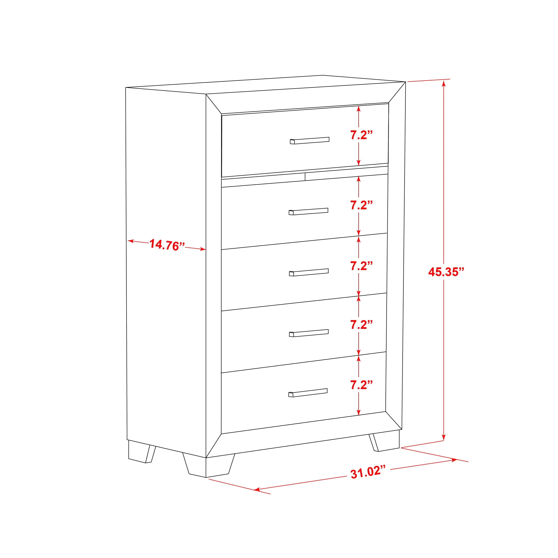 PAC-05 Pandora Chest in White Finish