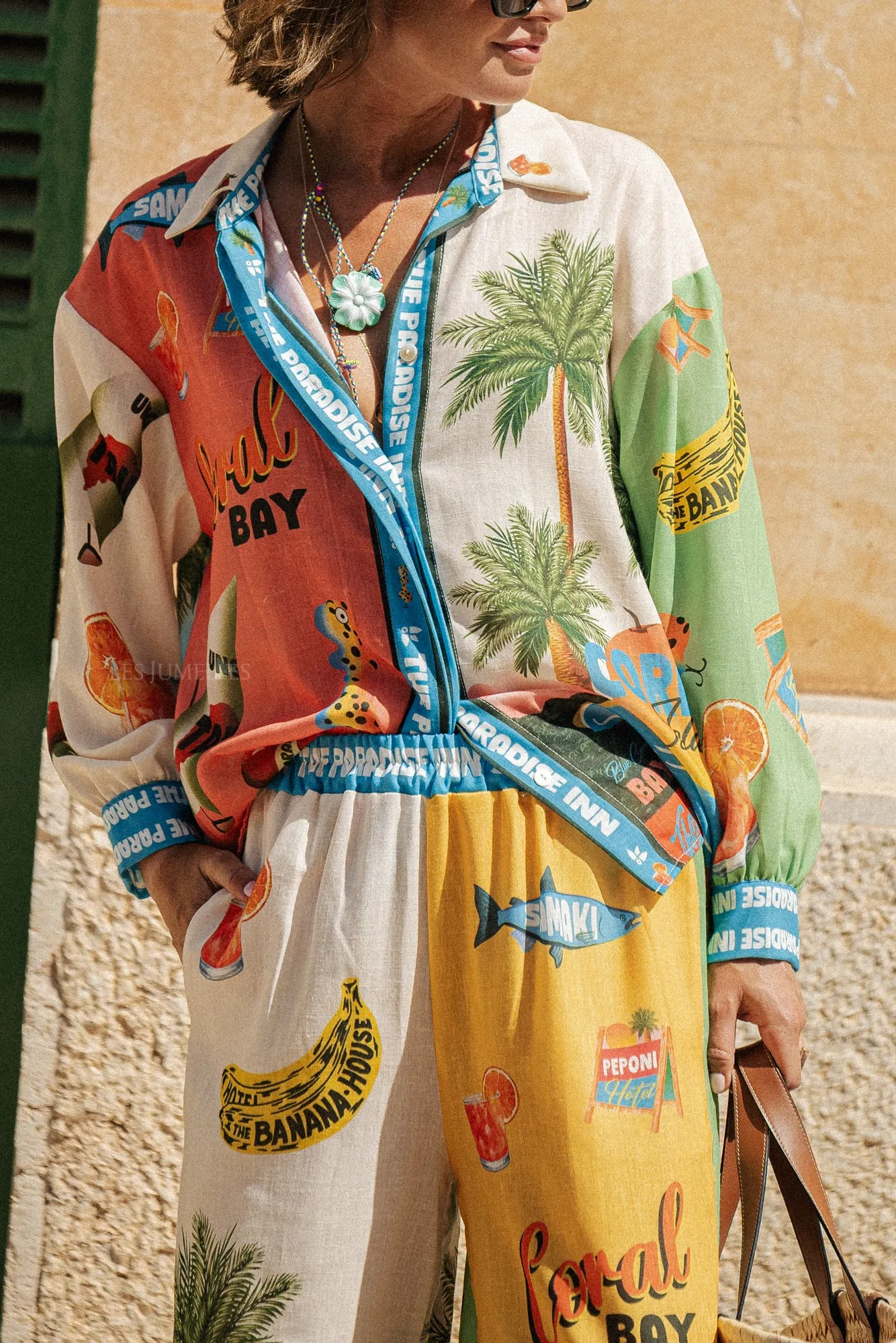 Paradise LS shirt multicolor