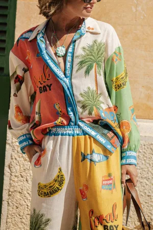 Paradise LS shirt multicolor