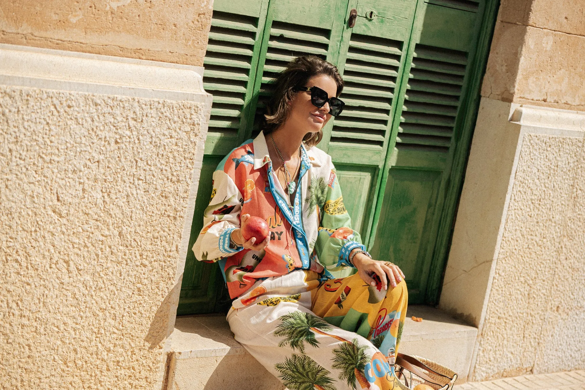 Paradise LS shirt multicolor