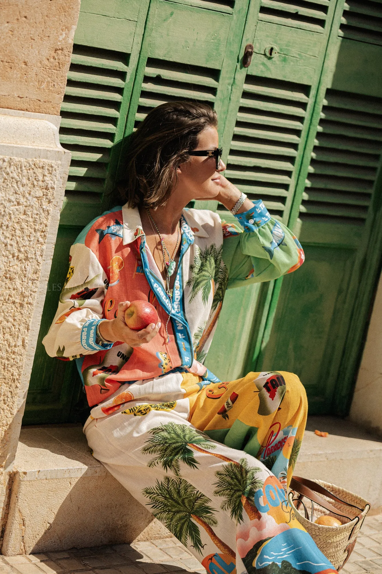 Paradise LS shirt multicolor