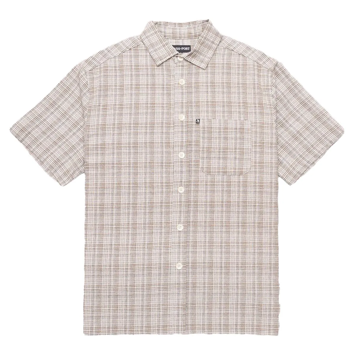Pass~Port - Workers Check Shirt Black/Bronze