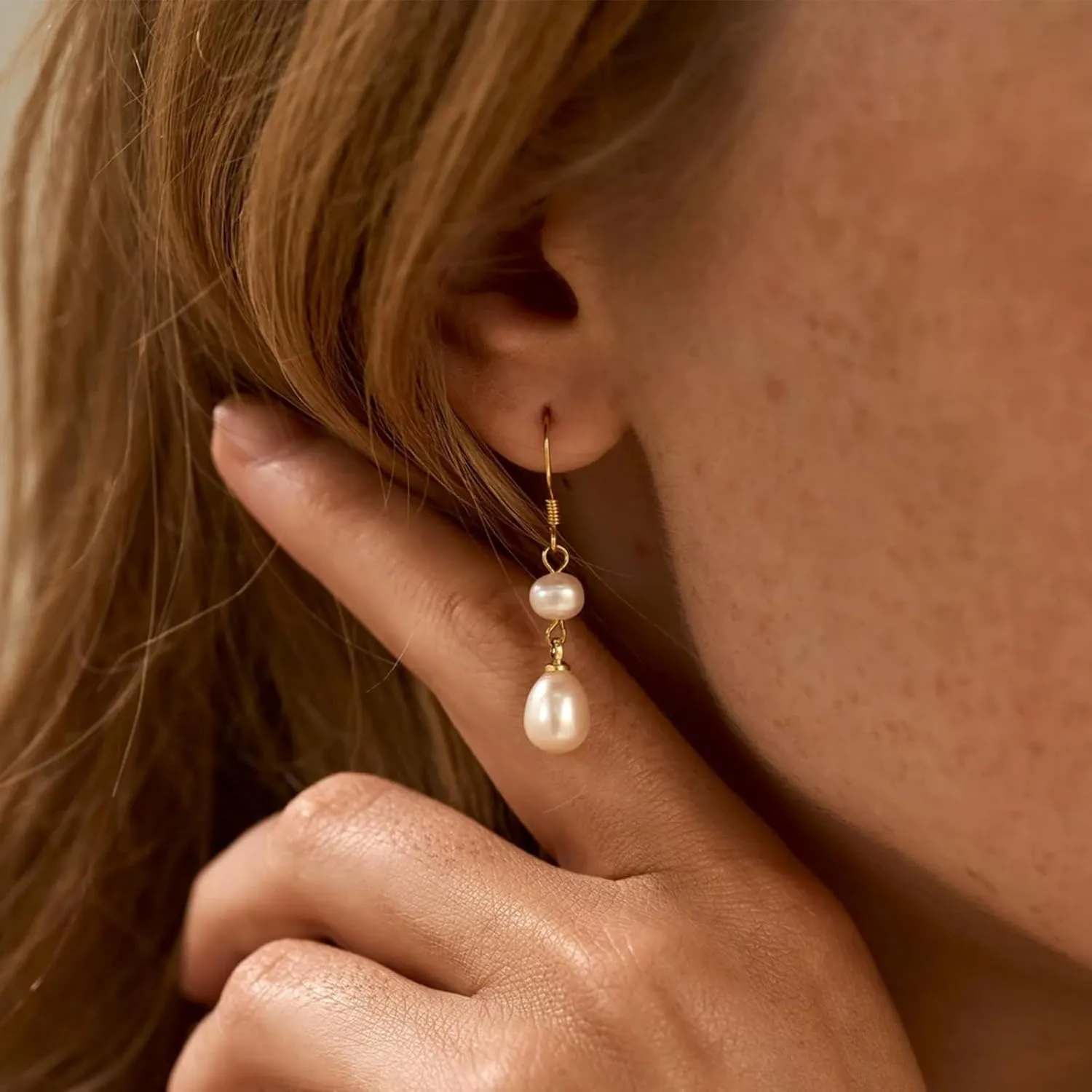 Pearl Earrings for Women Wedding Earrings Rhinestone Pearl Dangle Drop Earrings Bridesmaid Earrings Trendy Pearl Jewelry Gift Wedding Bride Jewelry Accessories for Women