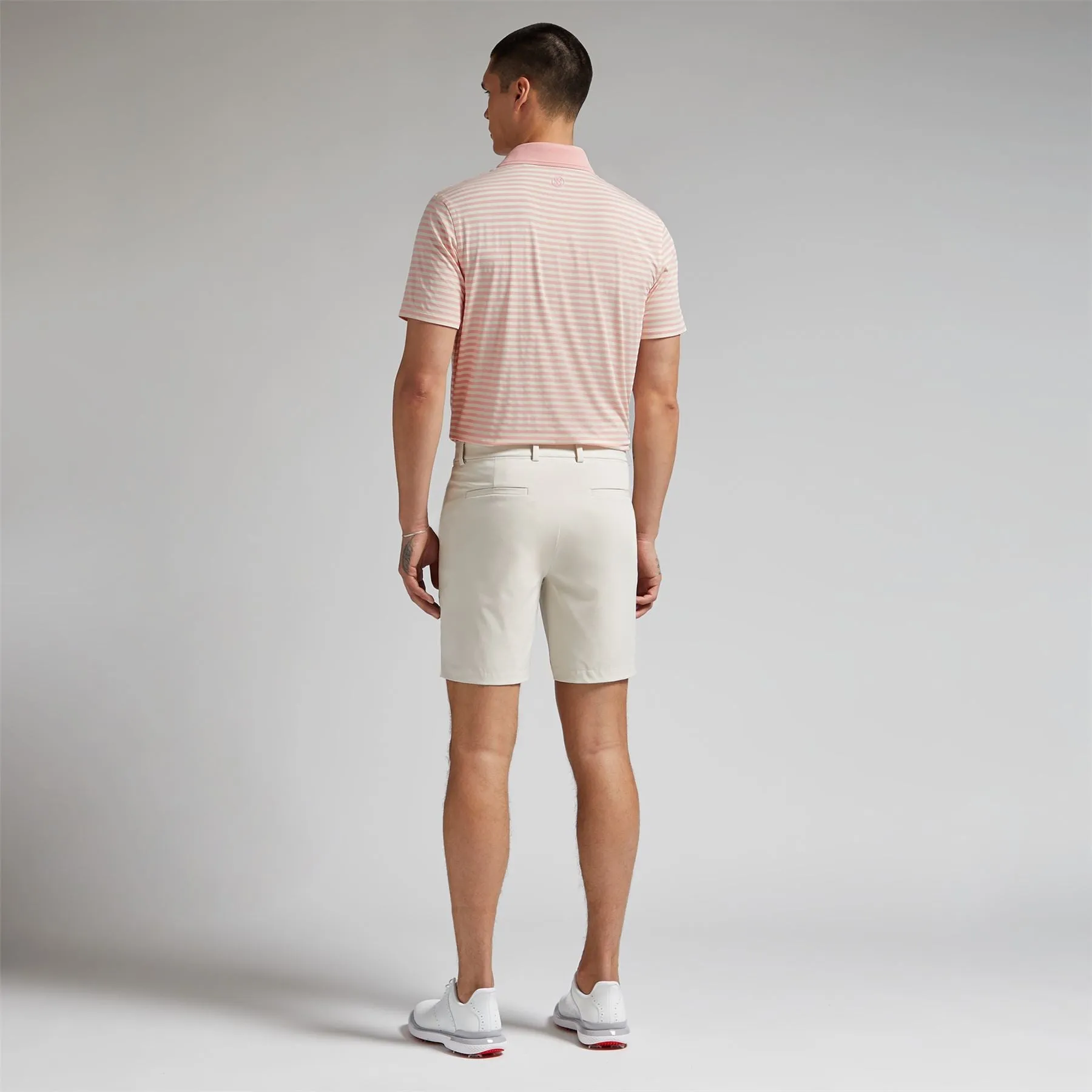 Perforated Stripe Tech Jersey Polo Amour - AW24