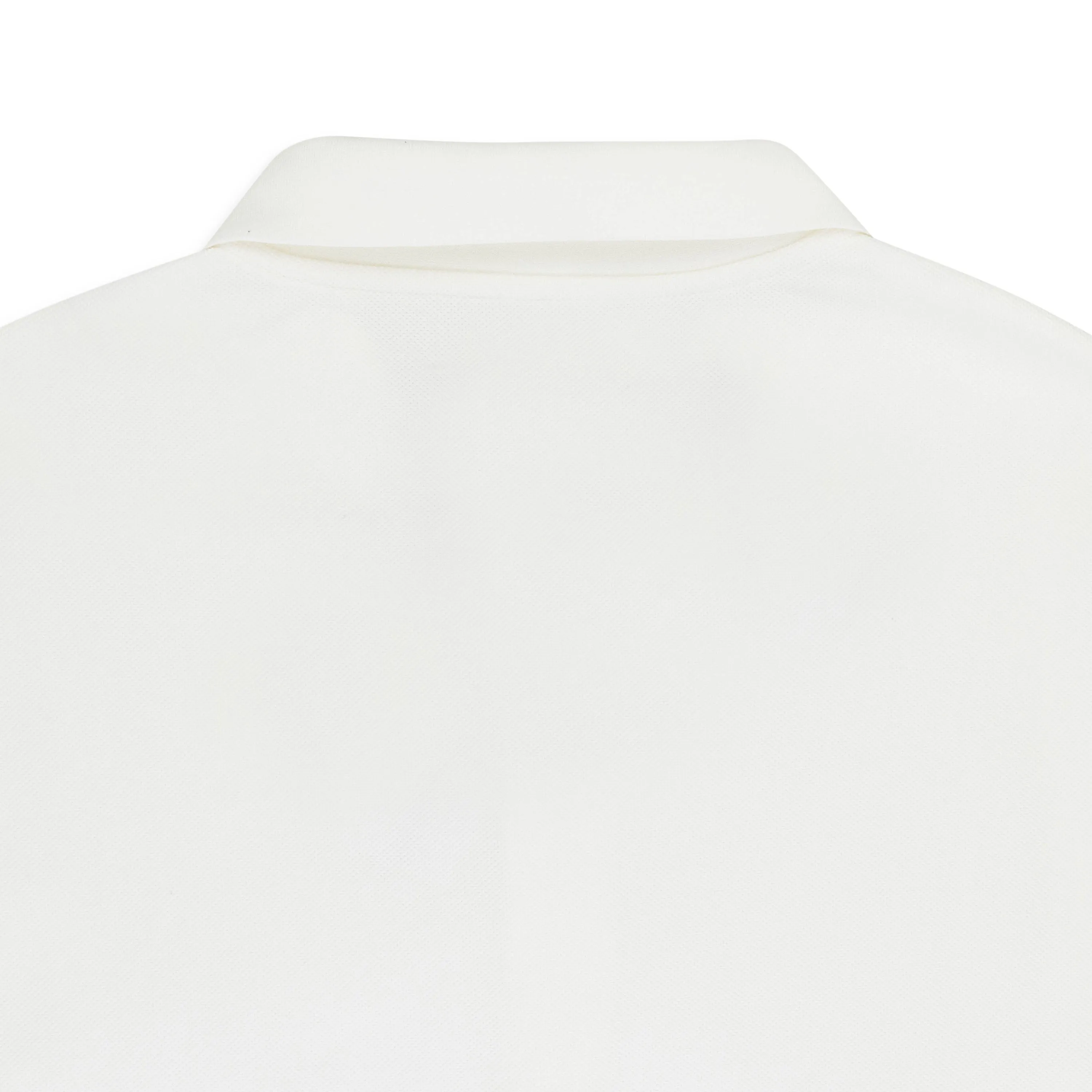 PIQUE OVERSIZED POLO WHITE POLO SHIRTS