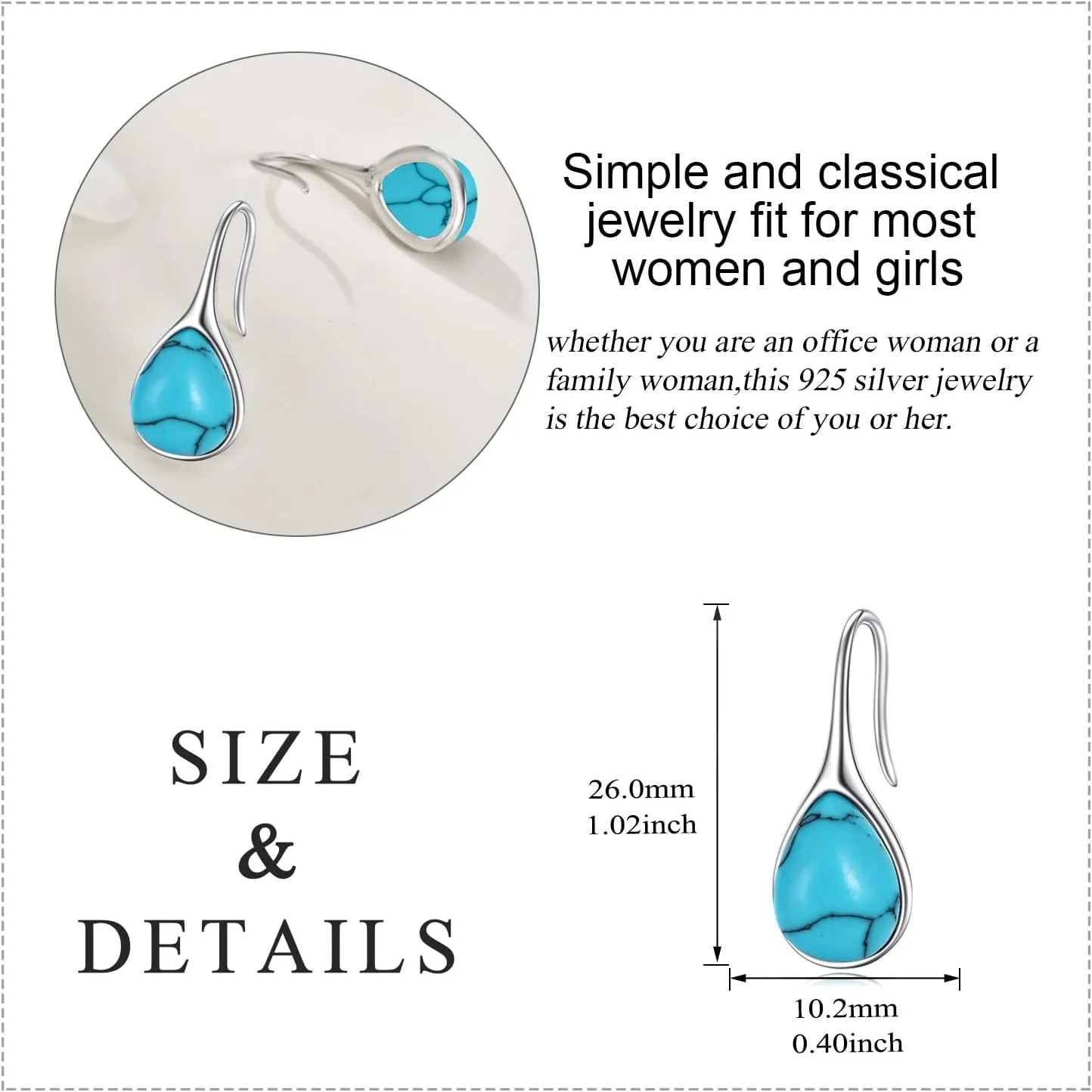 Pull Through Earrings Sterling Silver Threader Earrings Long Piercing Dangle Earrings Ear Line Eardrop Earrings Jewelry for Women