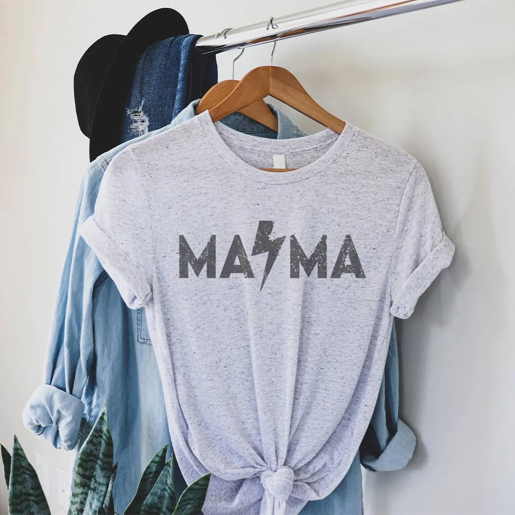 Rockin Mama Graphic T-Shirt- MUSTARD