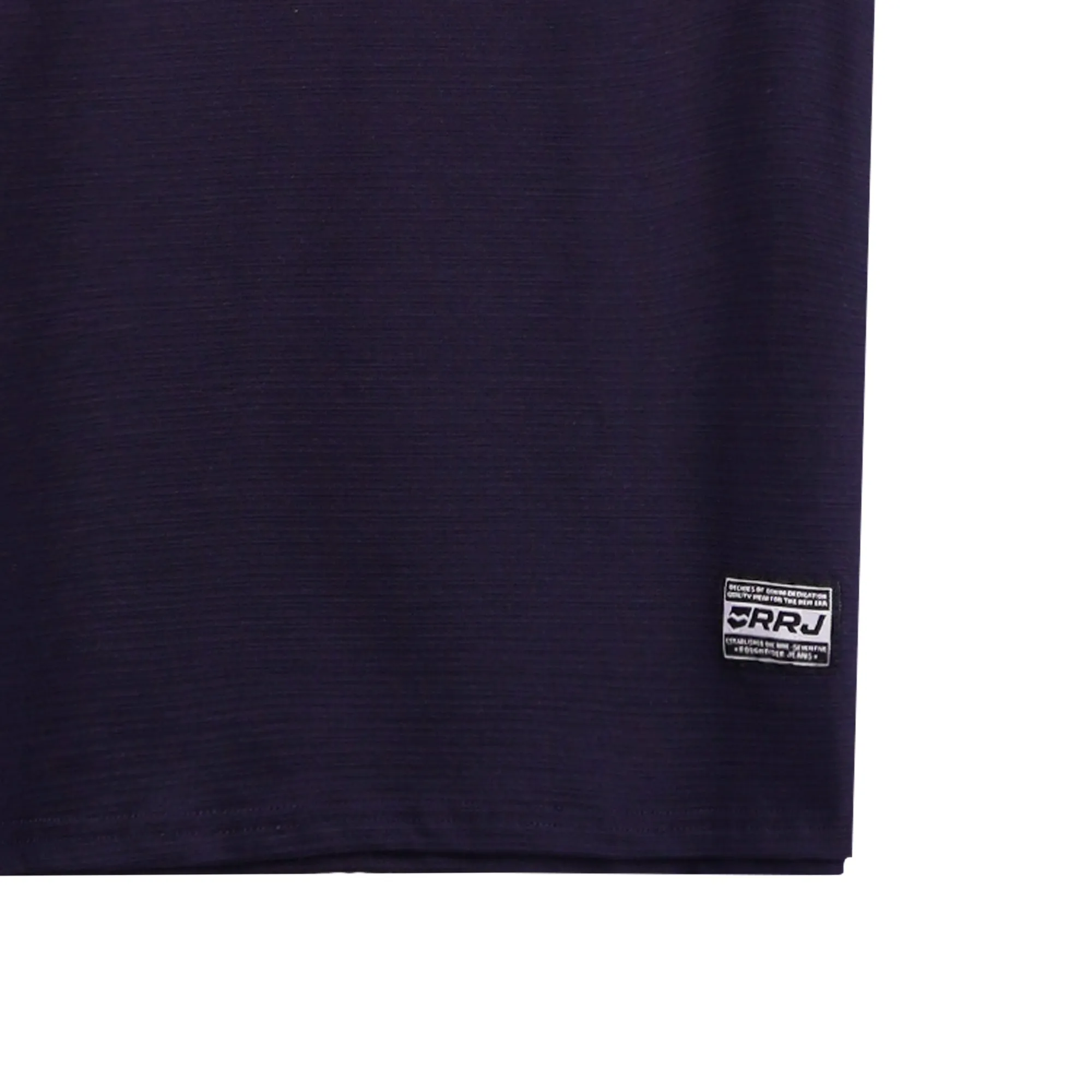RRJ Basic Tees for Men Semi Body Fitting Missed Lycra Fabric 150602 (Navy Blue)