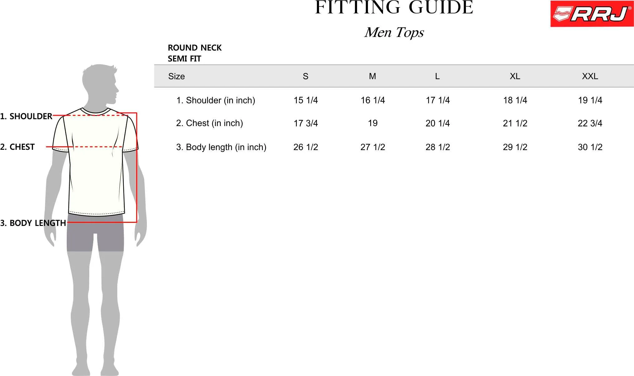 RRJ Basic Tees for Men Semi Body Fitting Missed Lycra Fabric 150602 (Navy Blue)